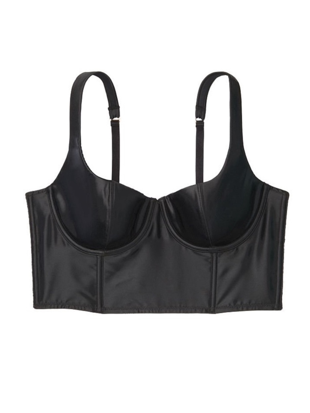 Victoria's Secret - Victoria's Secret Black Satin Corset